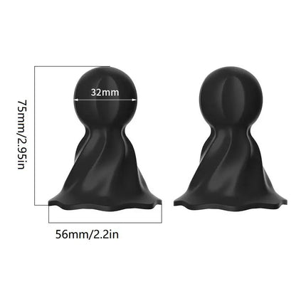 1Pair Nipple Sucker G Spot Stimulator Suction Cup Breast Massager Clitoris No Vibrator Sex Toy for Women Couples