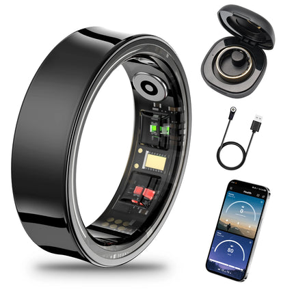Amovan hot selling premium health sports sleep video picture remote control elegant smart ring for iOS Samsung Xiaomi phone