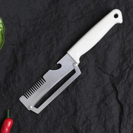 Multi-Functional Vegetable Peeler For Kitchen, Ultra-Sharp Stainless Steel Blade With Wooden Handle And Bottle Opener