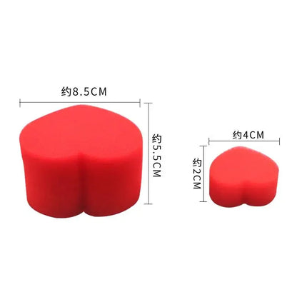 5pcs Hearts Sponge Magic Magic Props Red Heart Sponge Love Ball Party Trick Close Up Magic Tricks Gift For Kids Halloween Party