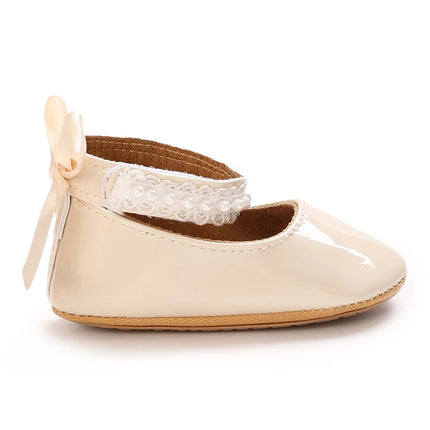 Spring and Autumn Bow Baby Princess Shoes Baby Shoes Baby Shoes Soft soled Anti slip Sneakers