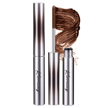 KIRRMING Steel Tube Mascara Natural Voluminous and Curled Lashes Resistant to Smudging Steel Tube Mascara Waterproof Mascara