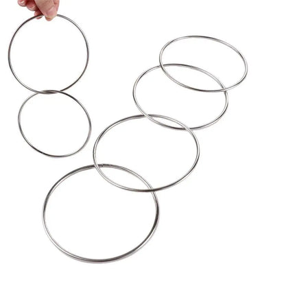 4pcs Magic Toy Metal Rings Classic Linking Iron Hoops Fun Magic Trick Playing Props Toys Tools Close-up Magic Tools Supplies