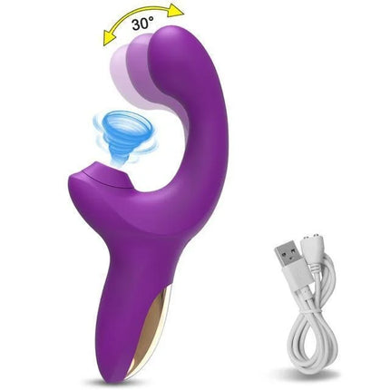 Rabbit Sucking Vibrator Clitoral G Spot Stimulation Adult Sex Toys for Women Vibrating Finger Massager with Suction Vibration