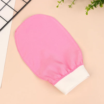 1PCS Shower Spa Exfoliator Two-sided Bath Glove Body Cleaning Scrub Mitt Rub Dead Skin Removal Magic Peeling Glove 14x17cm