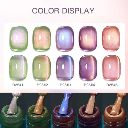 15ml blueberry Cat Eye Magnetic Gel Nail Polish Vernis Semi Permanent Cyan Fruit Gel Polish For Salon Manicure Varnish