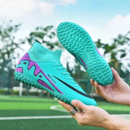 Original Men Football Field Boots Professional Society Cleats Children Soccer Shoes Grass Training Kids Non Slip Football Shoes
