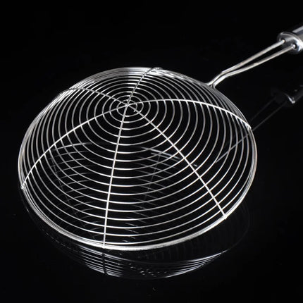 Frying Filter Long Handle Stainless Steel Filter Colander French Fries Colander Kitchen Fried Net Sieve Spoon Foods Sifter