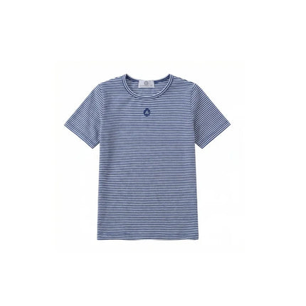 AP SS26 blue denim collection kids boys girls spring summer fashion jeans pleated skirt jumper shirt family clothing clothes