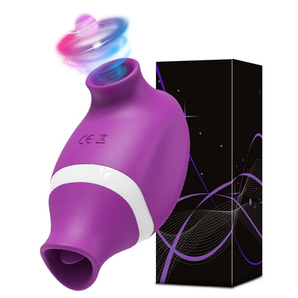 2 in 1 Clit Sucker Vibrator for Women Sucking  Licking Double Stimulation Nipples Massagers Tongue Sex Toy Female  Adult