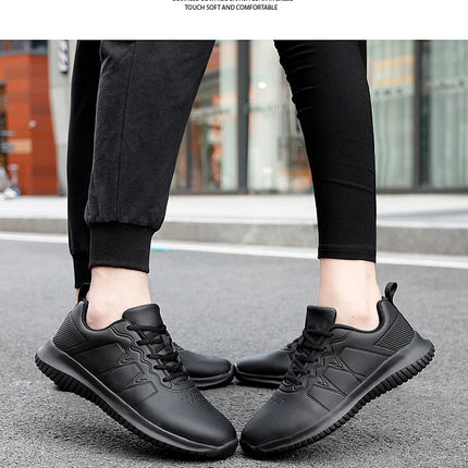 Chef shoes four season soft-sole anti-slip oil-proof waterproof portable kitchen work shoes fashion plus size casual men's shoes