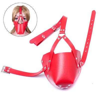 Adult Harness Mask Gags Ball Sex Toy Set with 42mm Silicone Open Mouth Ball Gag for Couple BDSM Restraint Silent Erotic Games