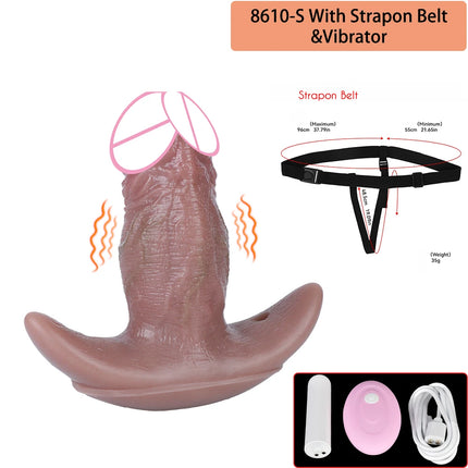 SXXY Wearable Realistic Vibrating Dildo Anal Plug Adjustable Mouth Gag High Quality Adult Sex Toys Intimate Play For Men Women