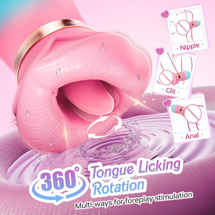 APP Control Sucking Vibrator Tongue Licking Sucker Female Oral Clitoris Nipple Stimulator Vibrating Vacuum Sex Toys for Couples