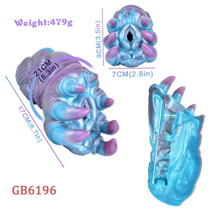 GEEBA safer sex products Male Masturbator Silicone Alien Monster Penis Sleeve Adult Sex Toy for Men Fantasy Pocket Pussy Stroker