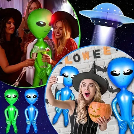 Inflatable Toys Simulating Aliens Creative PVC Summer Pool Water Party Supplies Novelty Halloween Party Cosplay Inflatable Toys