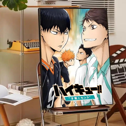 H-Haikyuu Anime Volleyball Poster Modern Waterproof HD Wall Art Decor For Home Living Room