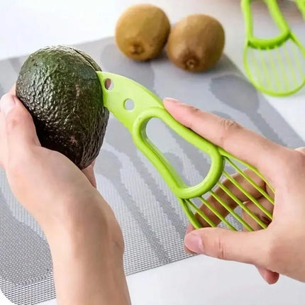 A Multifunctional Avocado Slicer Three-in-One Household Multifunctional Tool, Suitable for Outdoor Use, Home and Camping Scenari