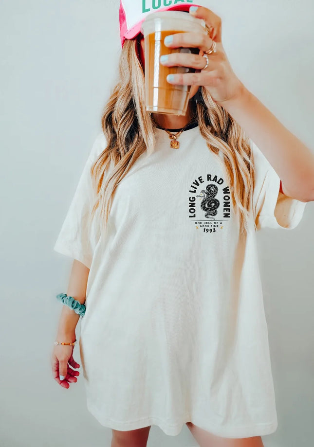 Long Live Rad Women Tee Boho Snake Tee Tee Comfort Colors Tee Vintage Inspired Cotton T-shirt Unisex Tee Comfort Colors T-shirt