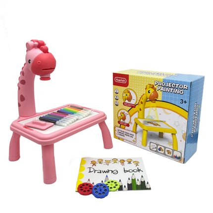 Kids' Drawing Table with Projection, Mini Multifunctional Educational Toy, Creative Painting Toy, Best Christmas Gift for teen