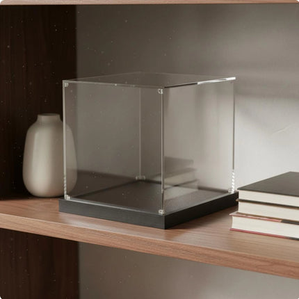 Acrylic Display Box High Clearness Clear Collectible Container Figurine Display Stand Stackable Design Household Storage