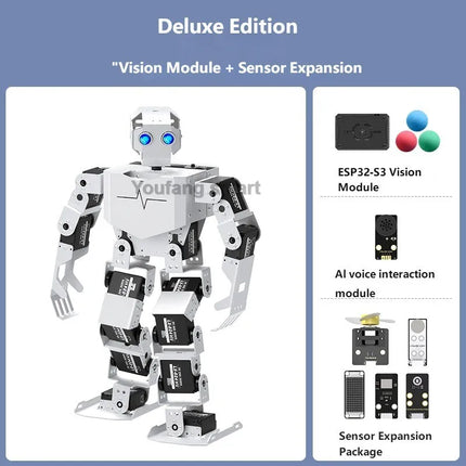 17 DOF Humanoid Robot Tonybot Arduino AI STEM / Robot Humanoïde 17 DOF Tonybot Arduino IA STEM