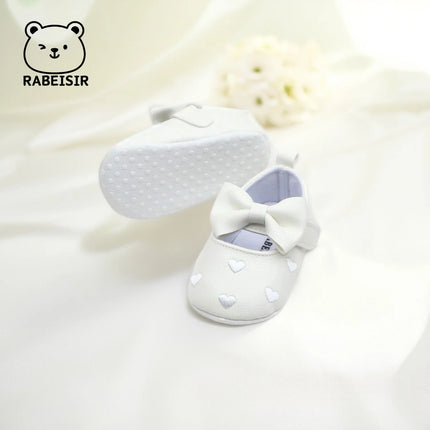Baby girl toddler shoes baby embroidery love style baby's first pair of step shoes breathable non-slip fashion