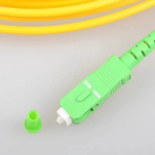 Fiber Optic Patch Cable 1.5M/2M/3M/5M/10M/15M/20M/30M/40M SC/APC-SC/APC Single Mode Extension Wire FTTH Cable Free Adapter
