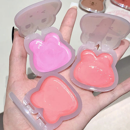 Water Gloss Cheek Cream Monochrome Blush Paste Mud Purple Orange Tint Waterproof Lip Cheek Contour Rouge Brightening Makeup Blus