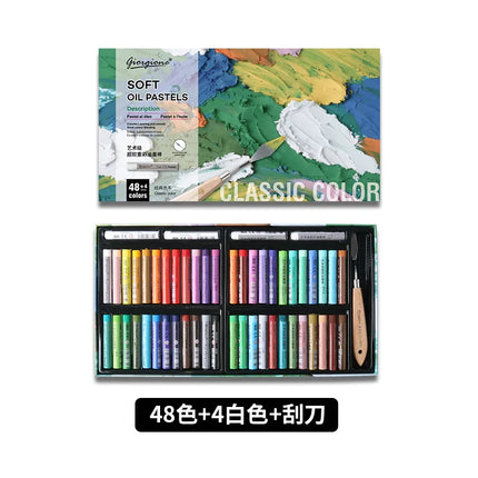 24/48 Super Soft Oil Pastels for Art Painting, Drawing, Blending, Oil Crayons Art Supplies for Artists, Beginners, Students