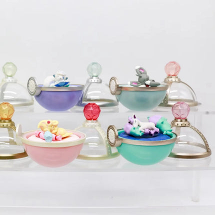 Pokemon Dreaming Case Miniature Scene Blind Box Pikachu Milcery Mawhip Ponyta Cinccino Klink Mini Figures Toy Table Ornaments