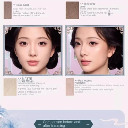 Original Flower Knows Chocolate Wonder-Shop Highlighter Contour Powder Face Palette For Women Bronzer Illuminator Highend Makeup