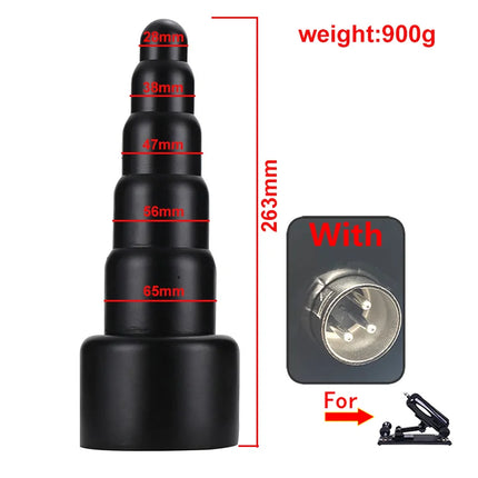 3XLR Sex Machine Attachments Huge soft Butt Plug Large Anal Trainer Realistic Dildo adult Masturbation Toys Vac-U-Lock Connector