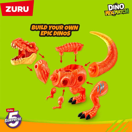Zuru Mini Brand Toy Orange Ball 5 Surprise Egg Blind Box Capsules Can Collect Dinosaur Strike Battle Series Gifts