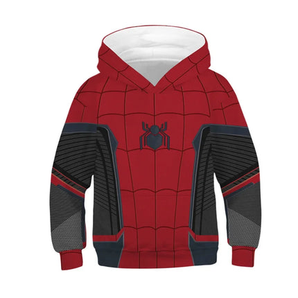 Autumn Winter Children's Hoodies Superhero's Print Coat Kids Sweatshirt Child Teen Hoody Tops 5-14y Boy's Hooded Coat Sportwear