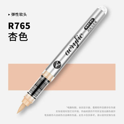 GRASP 120/1 Colors Acrylic Marker Pens Waterproof Pen Soft Brush Nib Student Art for Glass Stone Art School Supplies Stationery