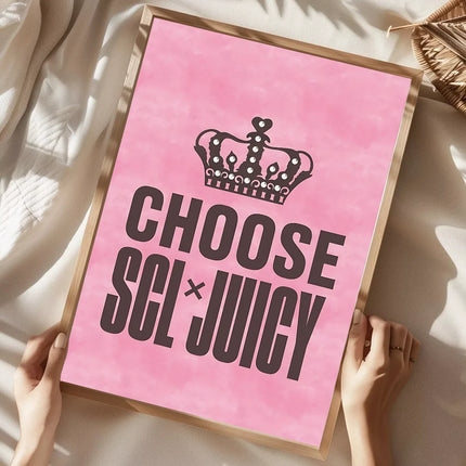J-Juicy C-Couture Poster Home Living Room Bedroom Bar Cafe Art Decor