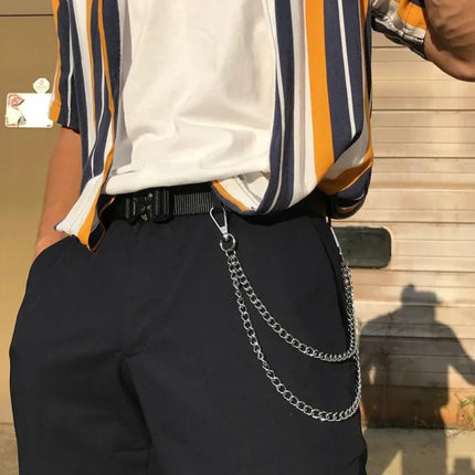 Waist Key Chain Wallet Jeans Hip-hop Pants Belt Chains Metal Punk Rock Layered Chain Keychains For Men Women Jewelry Accessories