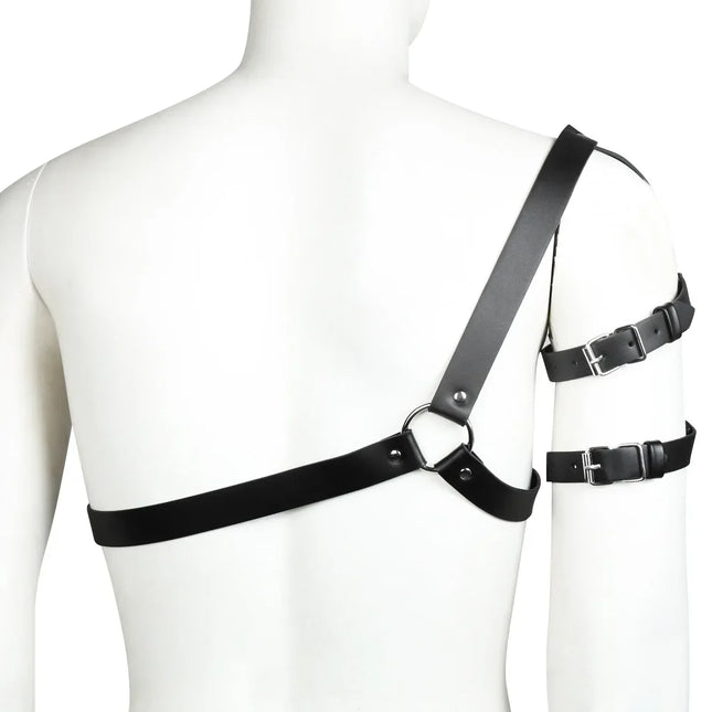 Leather Straps Belt Bondage Harness Sexy Lingerie Male Body Harajuku Harness Garter Belt Men Straps Suspenders Stockings