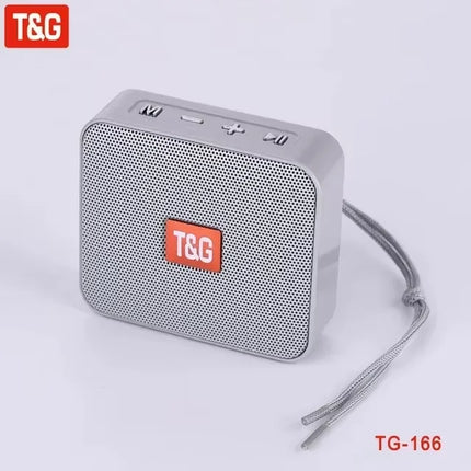 TG166 Portable Bluetooth Speaker Wireless Mini Bass Column Boombox BT USB TF AUX Play Outdoor Loudspeaker For Smart Phone Tablet