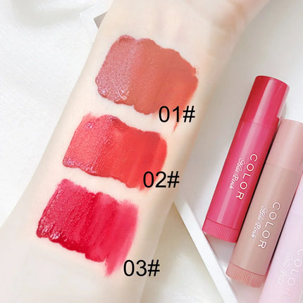1PC Moisturizing Color Lipstick Lip Balm Waterproof, Nourish and Non-greasy, Lip Gloss, Beauty Lips Makeup Cosmetic