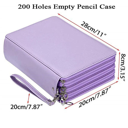 72/120/168/200 Slots School Pencil Cae for Girls Stationery Box Organizer Large Capacity Pencilcase Kawaii Pen Bag Office Pouch