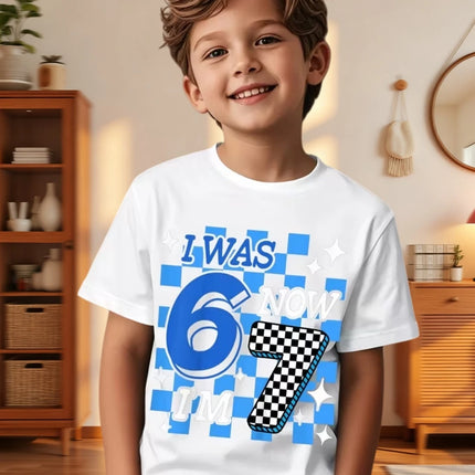 67 Meme T-Shirt for Kids 6-7 Years Old Birthday Party Gifts Summer Short Sleeve Tees Crew Neck Graphic Y2k Children's Clothing