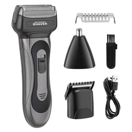 HIENA 3 In 1 Hair Clipper Portable Cordless Hair Beard Shavers For Men Electric Nose Hair Beard Shaving Razor Set Hair Cutters