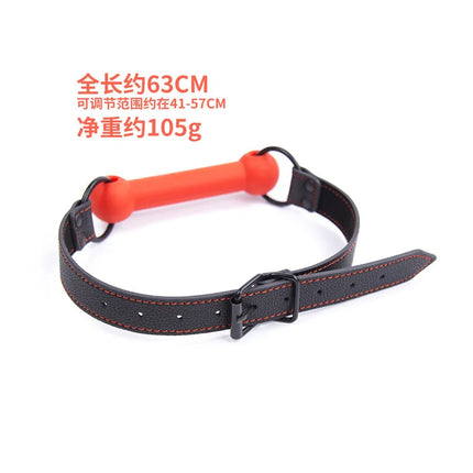 BDSM Bondage Full Silicone Open Mouth Bit Gag Black Horse Pony Gags Harness Restraint Adult Sex Toy for Couple  Roleplay
