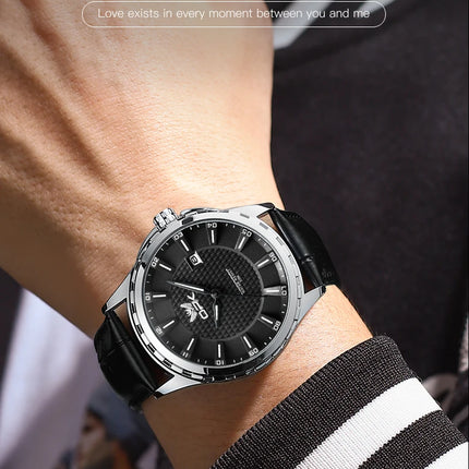 OPK Brand Men's Wristwatch Calendar Display Stainless Steel 6037