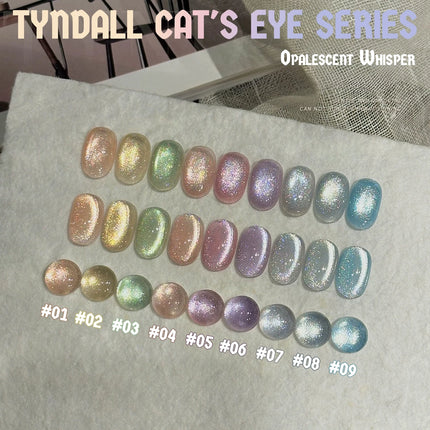 MIANEL 12ML 1-8PCS Lychee Green Lotus Ultra Sparkling Cat Eye Gel Polish High-Density Mirror Glass Bead 2025 Autumn New Arrival