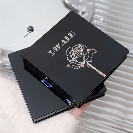 Punk Smoked Black Gray 9 Color Eyeshadow Makeup Palette Dark Color Pressed Glitter for Eyes Shadow Pigment Powder Cosmetics