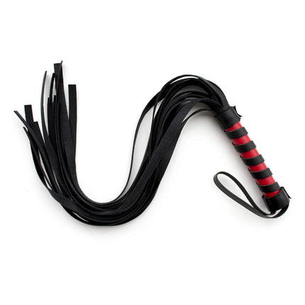 Pink Leather Flogger BDSM Bondage Whip Spanking Slapper for Women Men Adult Games Sex Toy Fetish Role Play Discipline Gear