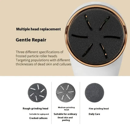 Electric Foot Grinder, USB Charging Foot Polishing Machine, Foot Skin Grinder, Heel Calluses and Dead Skin Removal Tool